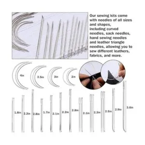 Yizzvb Kit de costura de cuero de 46 piezas kit de_3