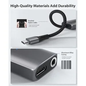 Stouchi Adaptador de auriculares y cargador USB C a 0.138_3