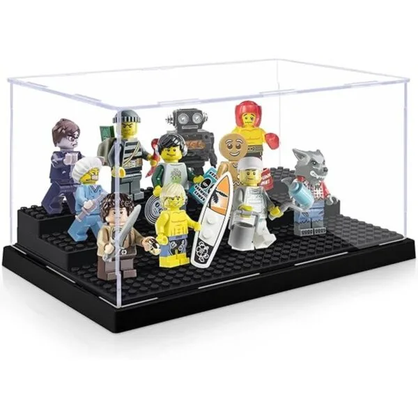 Minifigure Display Case for Action Figures Blocks Clear_5