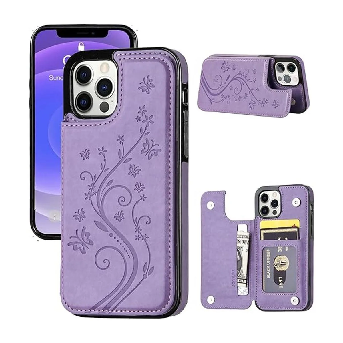 JOYAKI Funda tipo cartera para iPhone 12 Pro12 funda_1