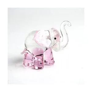 ZOOCRAFT Figuras de elefante de la suerte arte soplado a_1