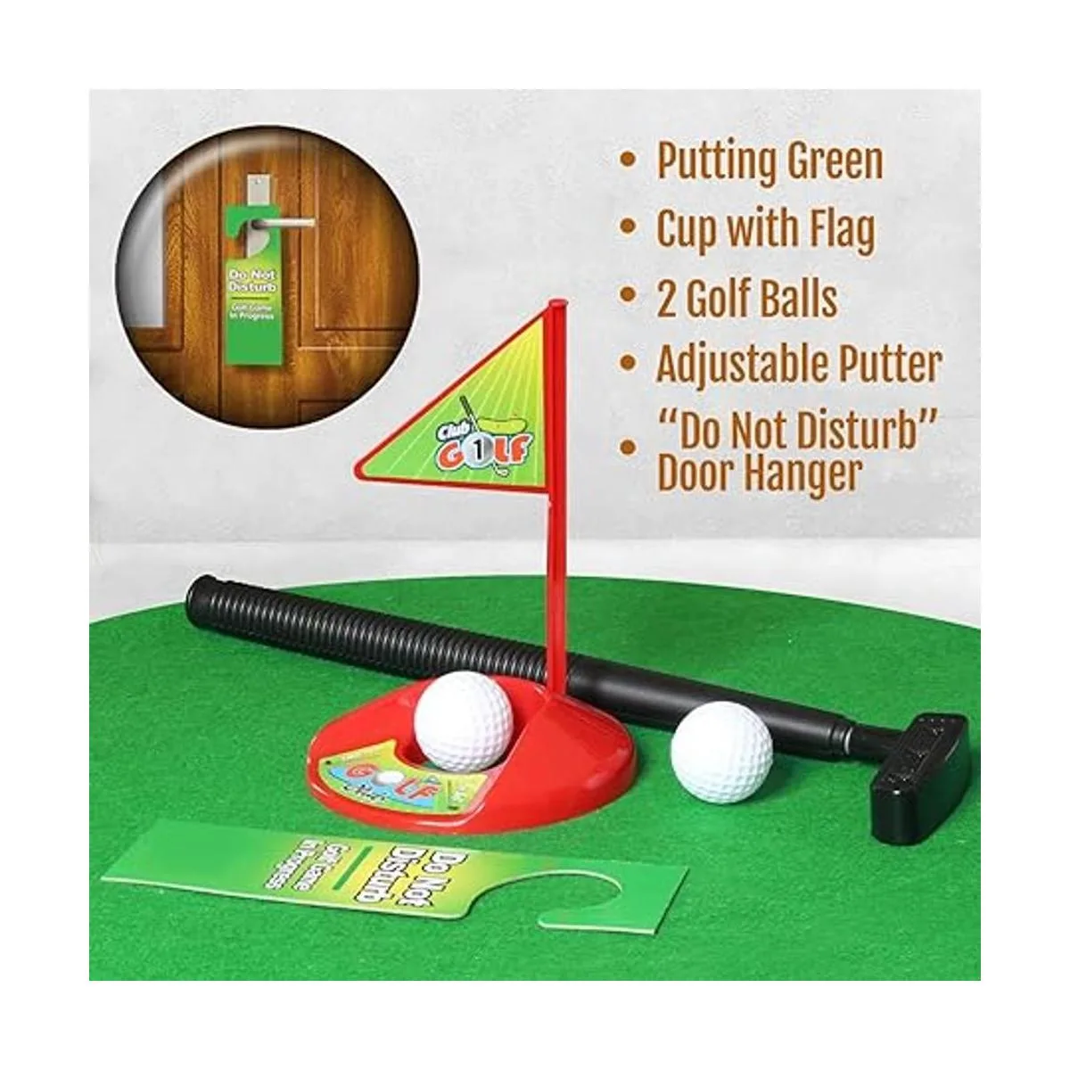 Novelty Place Juego de juego de golf para inodoro_2