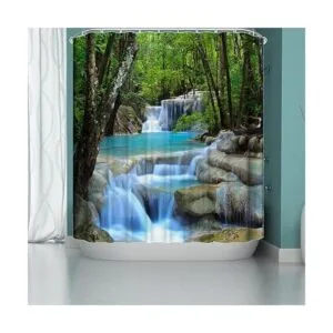 DDSDUDES Cortina de ducha de baño jardín callejón_2