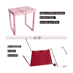 Estante ajustable para casillero de altura y ancho rosa_5