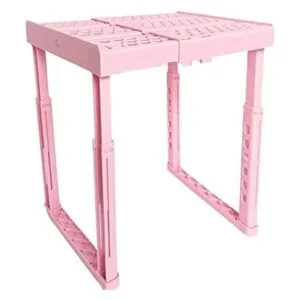 Estante ajustable para casillero de altura y ancho rosa_1