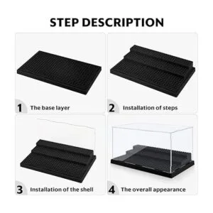 Minifigure Display Case for Action Figures Blocks Clear_4