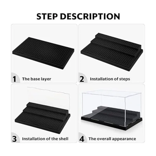 Minifigure Display Case for Action Figures Blocks Clear_4