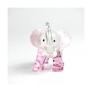 ZOOCRAFT Figuras de elefante de la suerte arte soplado a_5