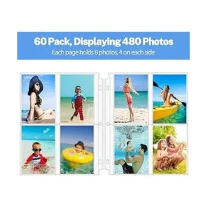 MaxGear Fundas de fotos para carpeta de 3 anillos 3.5 x_2