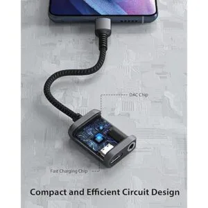 Stouchi Adaptador de auriculares y cargador USB C a 0.138_4