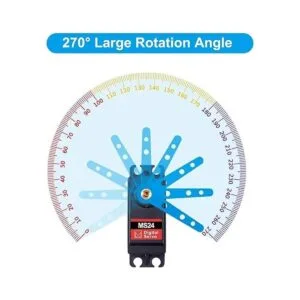 Miuzei Servo motor de 44.1 lbs alto par RC servo engranaje_7