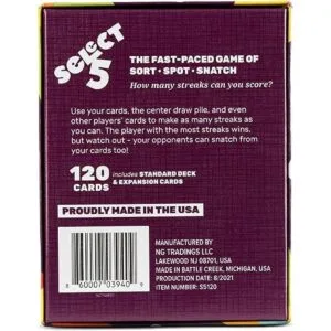 Select 5 Juego de cartas El juego rápido del rayo para_6