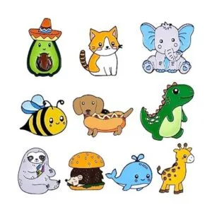 10 alfileres de animales para mochilas alfileres_1