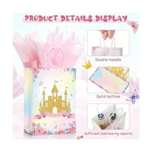 Juego de 16 bolsas de regalo de fiesta con papel de seda_4