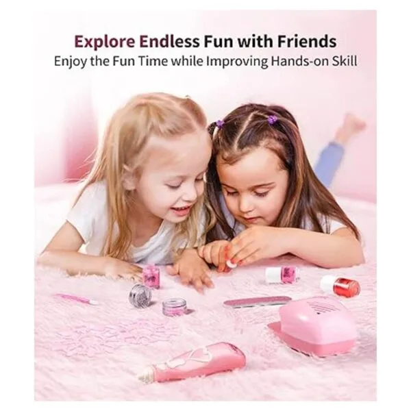 Geyiie Juego de esmaltes de uñas para niñas esmalte de_7