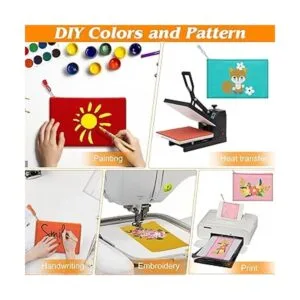 Fassave Paquete de 12 bolsas de lona de algodón para_5