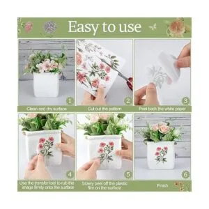 10 hojas de transferencia de flores botánicas para_7