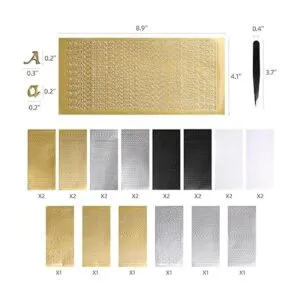 22 hojas de calcomanías miniaturas de letras calcomanías_3