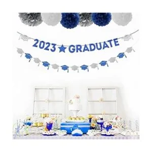 Pancarta de graduación para decoración de fiesta azul_3