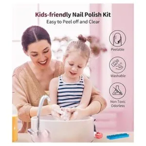 Geyiie Juego de esmaltes de uñas para niñas esmalte de_6