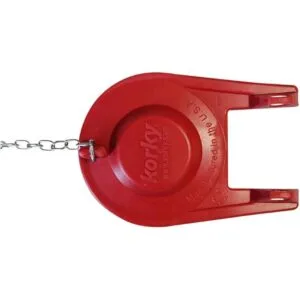 Korky 100DP 100 Solapa de inodoro paquete de 2 color rojo_4