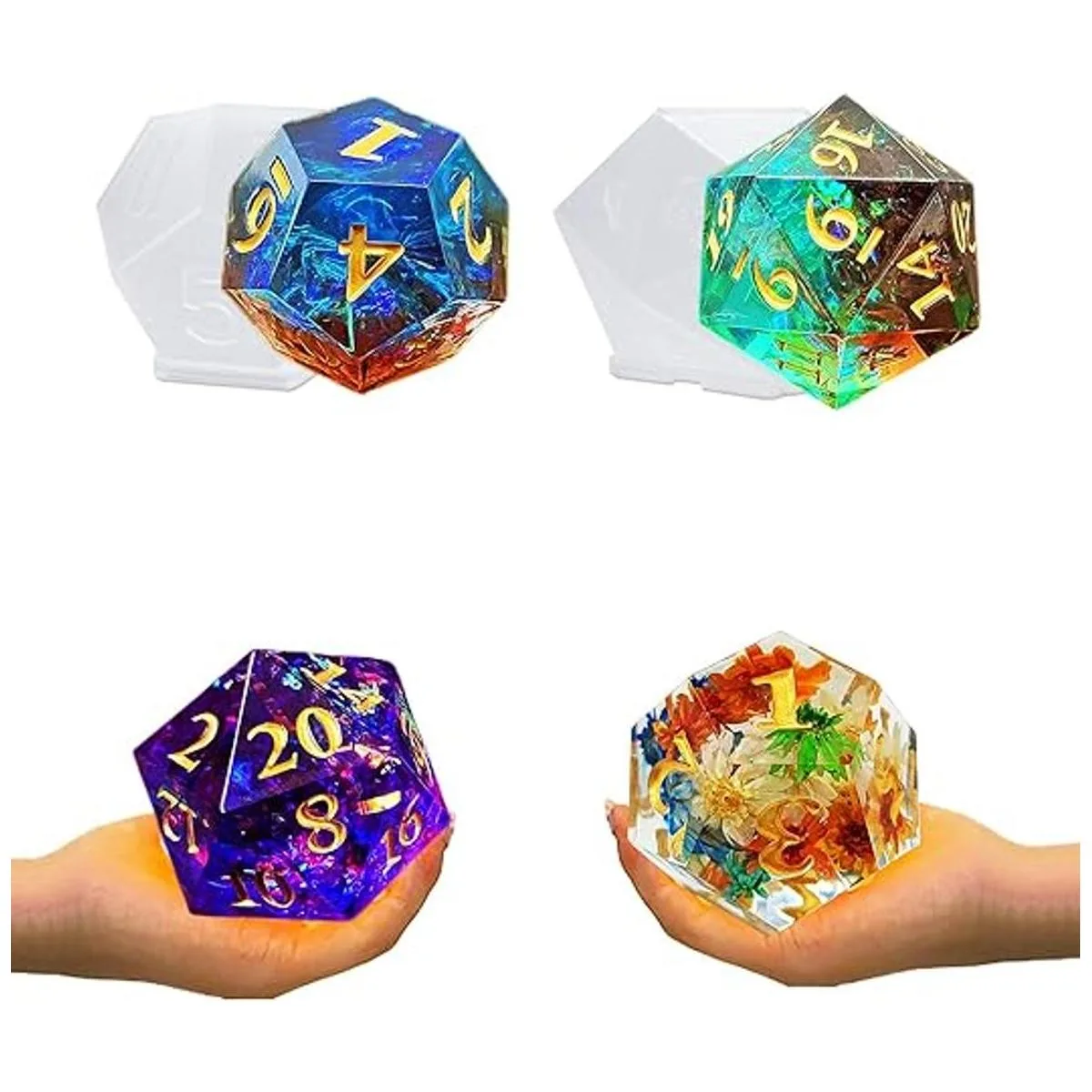 JEYUQAXY Moldes de dados poliédricos de silicona grandes_1