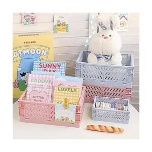 Weraher Cestas de almacenamiento de plástico para_7