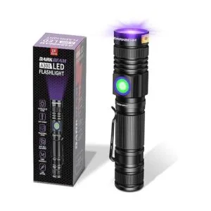 DARKBEAM Linterna UV de 395 nm recargable por USB lámpara_1