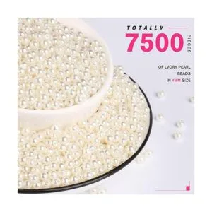 7500 piezas Cuentas de perlas cuentas redondas pequeñas_2