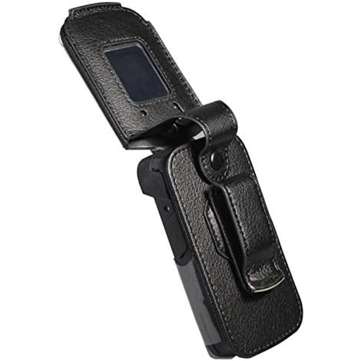 Funda para Sonim XP3 Nakedcellphone piel vegana negra_5