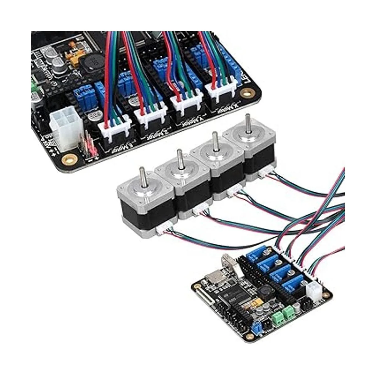 R REIFENG 4 cables de conector de motor de 6.6 ft XH2.54_6