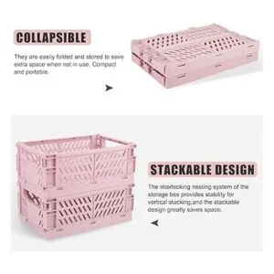 Weraher Cestas de almacenamiento de plástico para_4