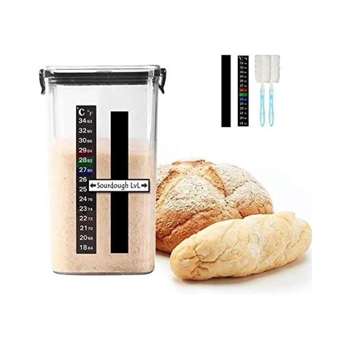 Kit de tarro de iniciación de masa madre tarro de_1