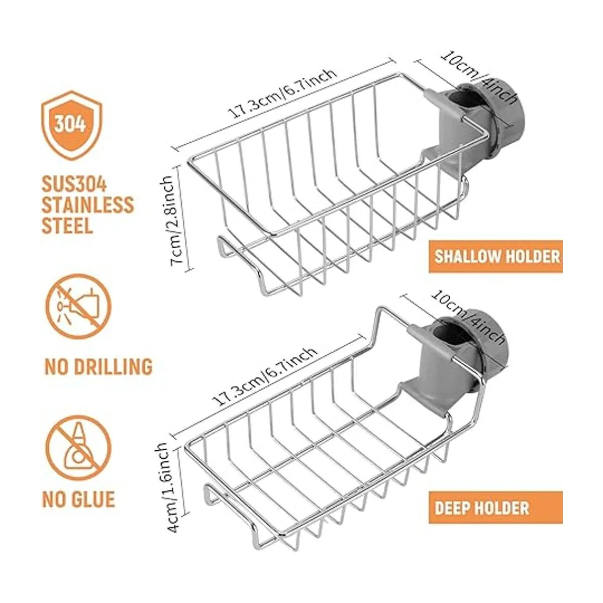 Estante organizador de estante para ducha barra de ducha_2