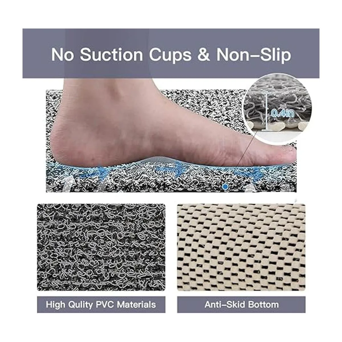 Tapete de bañera antideslizante tapete de ducha suave de_3