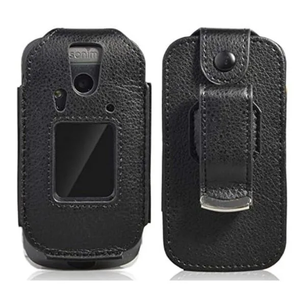 Funda para Sonim XP3 Nakedcellphone piel vegana negra_2