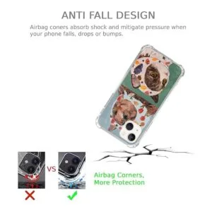 Pvflefkr Cool Cat Funda para iPhone 13 bonita funda de_5