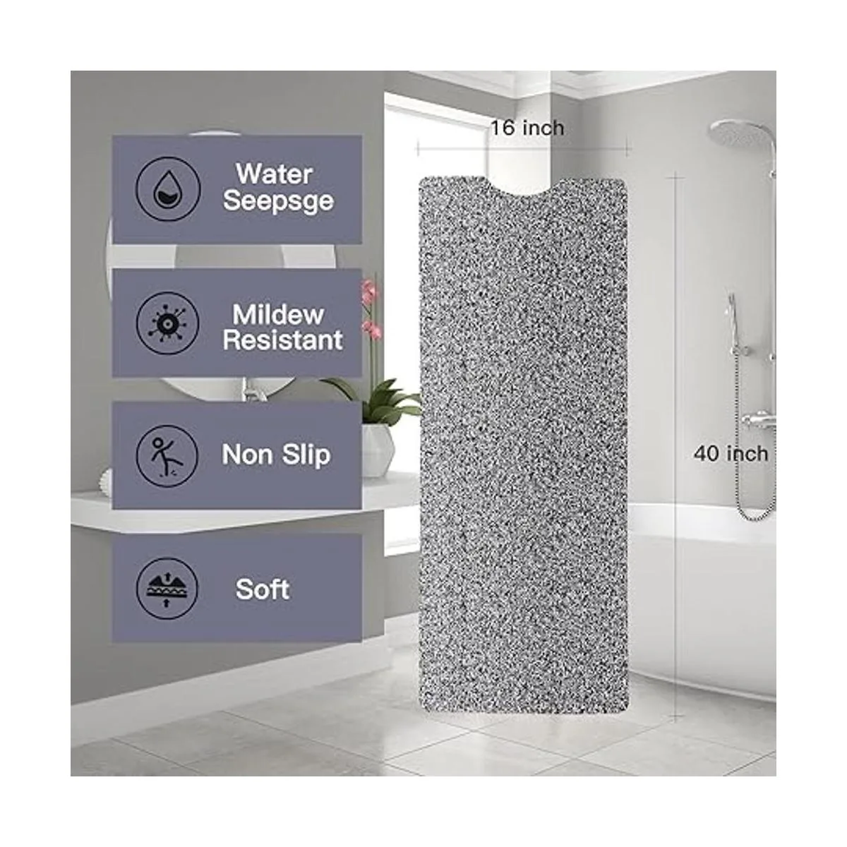 Tapete de bañera antideslizante tapete de ducha suave de_2