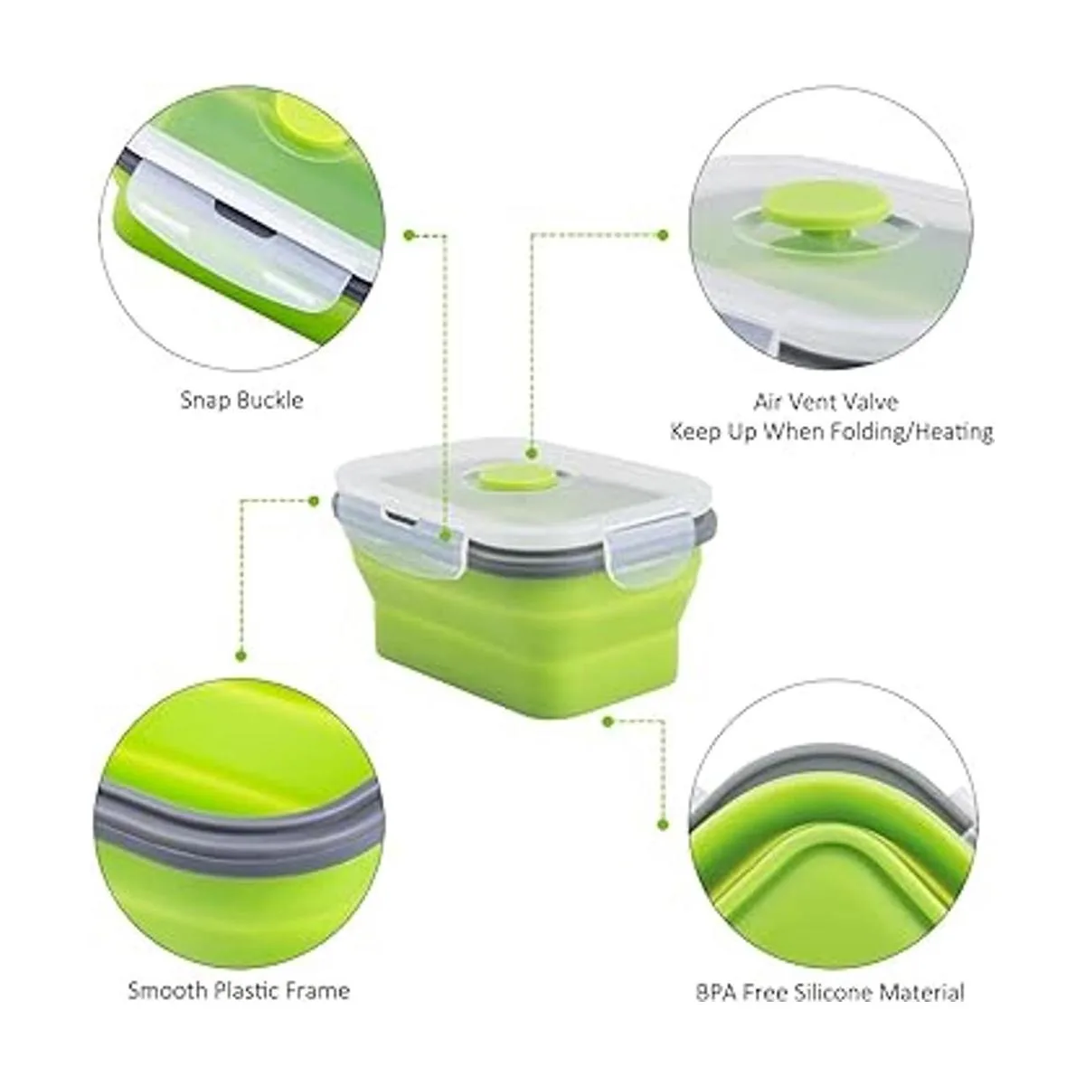 Recipientes plegables de almacenamiento de alimentos con_4
