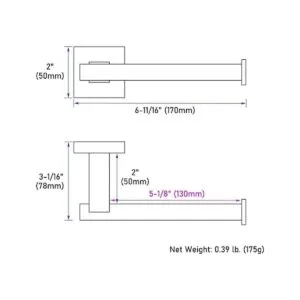 Suyar SUS304 Soporte de papel higiénico para papel_2