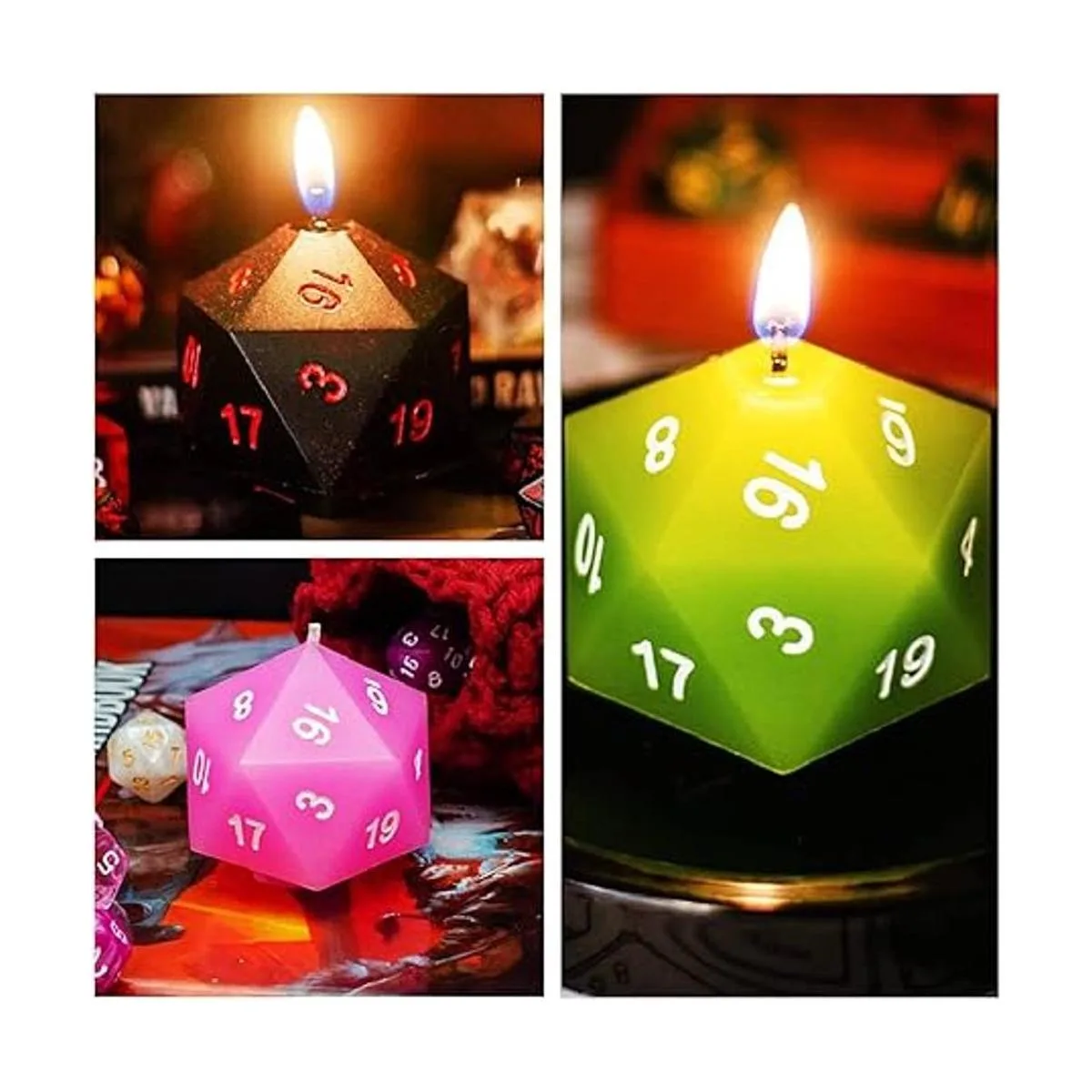 JEYUQAXY Moldes de dados poliédricos de silicona grandes_4