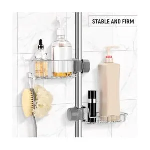 Estante organizador de estante para ducha barra de ducha_3