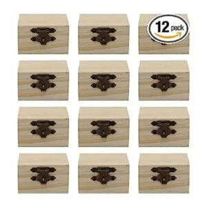 Creative Hobbies Paquete de 12 mini cajas de tesoro de_1