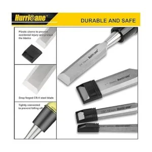 Juego de cinceles de madera de 4 piezas para carpintería_4