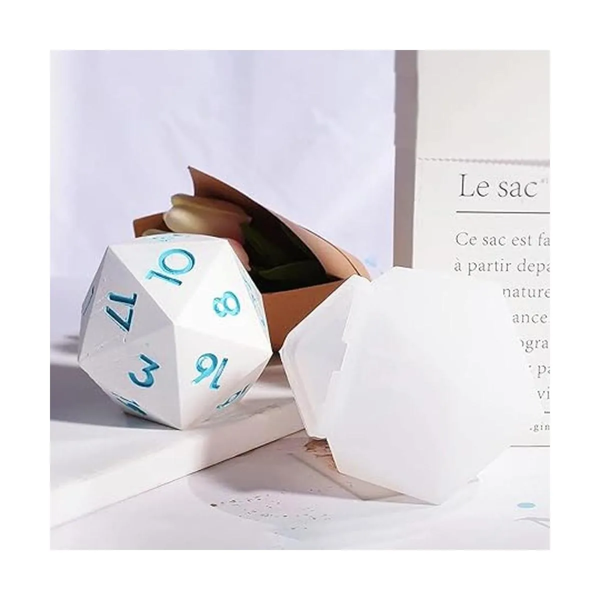 JEYUQAXY Moldes de dados poliédricos de silicona grandes_6