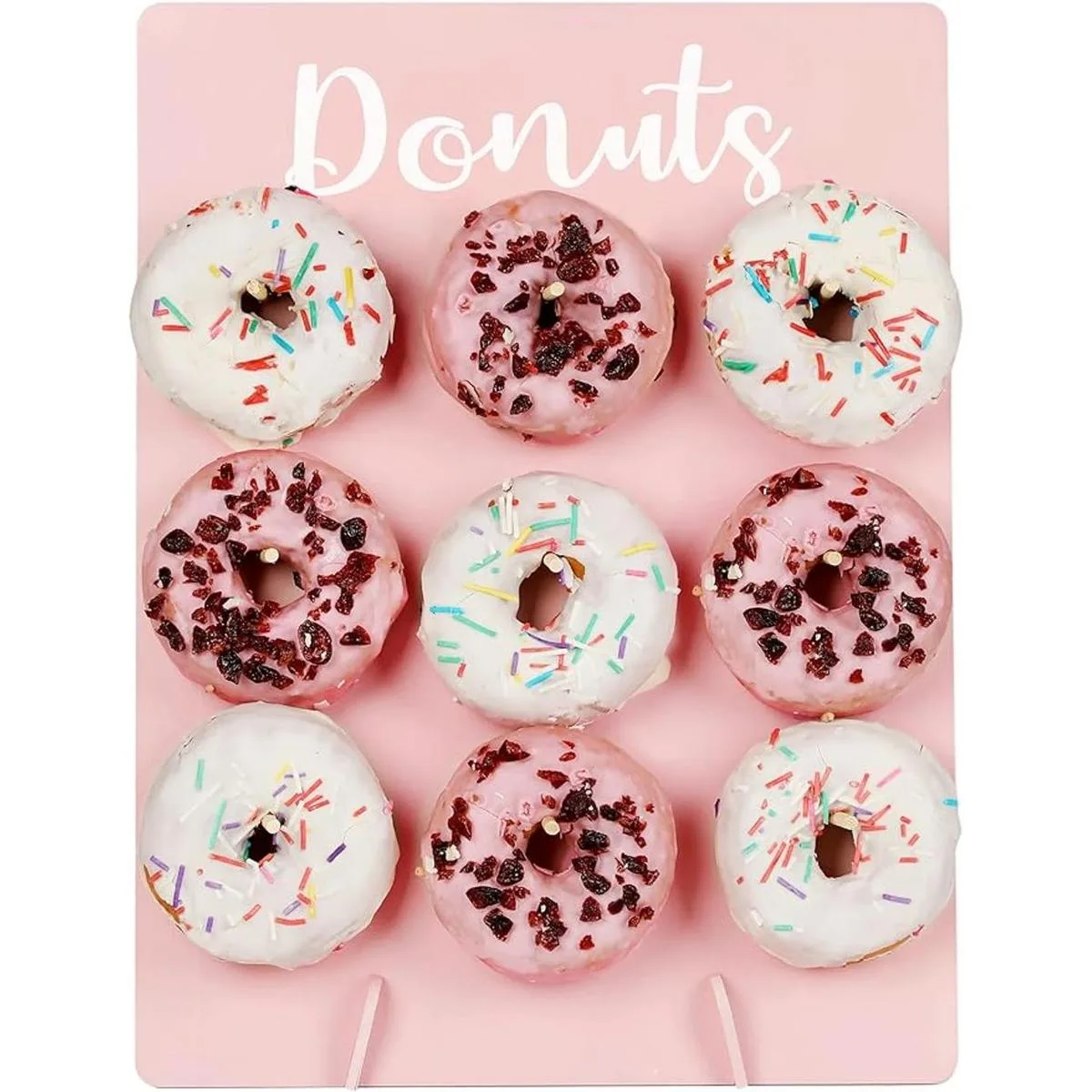 OWOYDOJ Soporte de pared para donas de madera_1