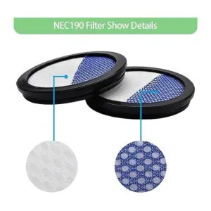 Tablenco NEC190 Filtro de vacío compatible con Eureka_3