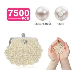 7500 piezas Cuentas de perlas cuentas redondas pequeñas_6