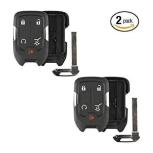 2 fundas para llave sin llave para GMC Chevrolet HYQ1AA_1