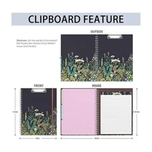 Rimilak Portapapapeles en espiral con bloc de notas_2